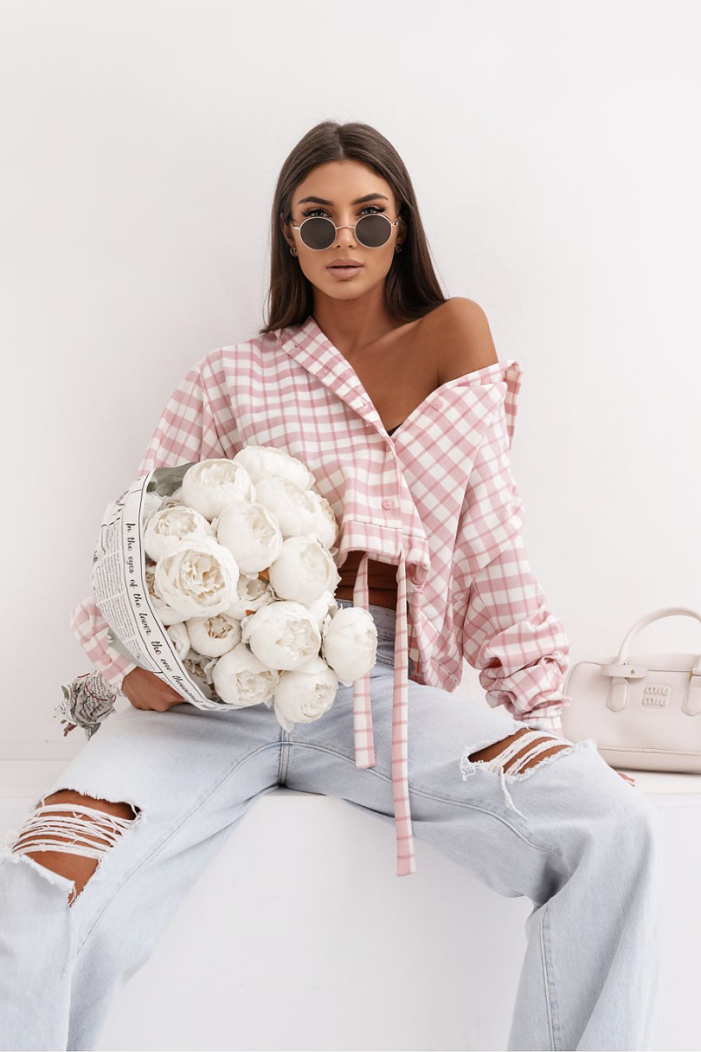 beige long sleeve shirt alternate angle