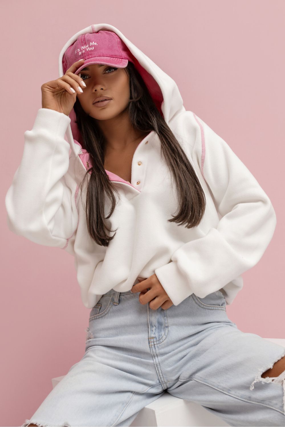 beige sweatshirt alternate angle