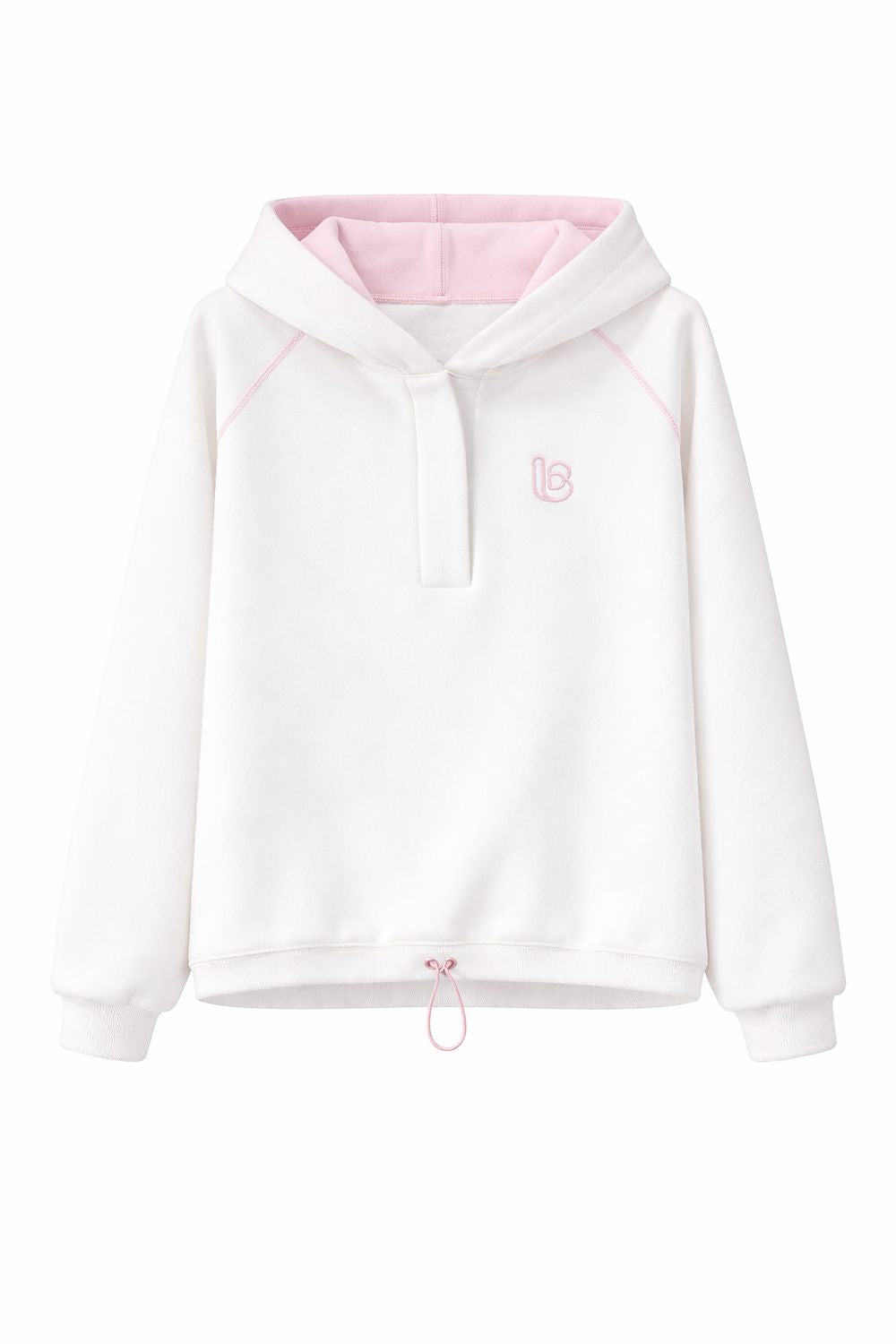 beige sweatshirt detail view