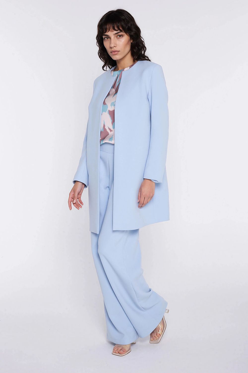 blue jacket back view
