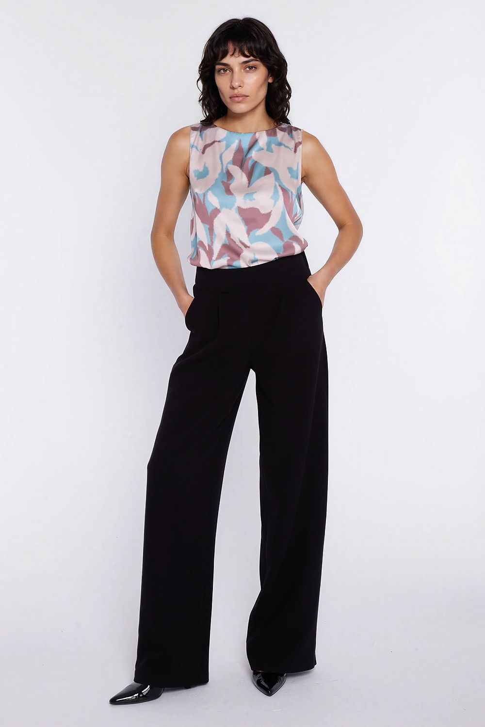 blue women trousers view 7