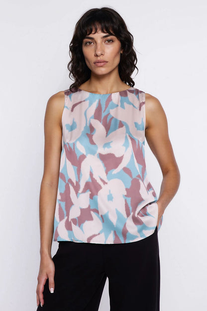 multicolor blouse front view