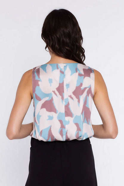 multicolor blouse detail view