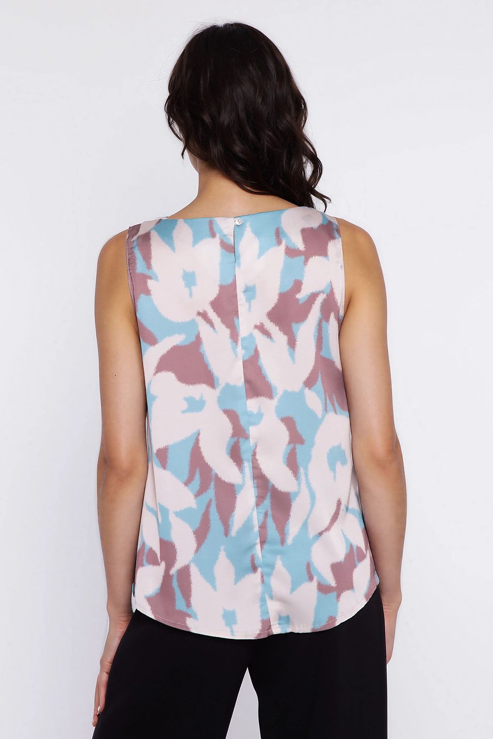 multicolor blouse back view