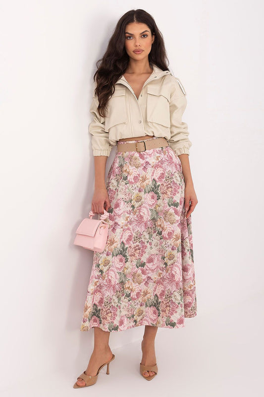 pink skirt front view