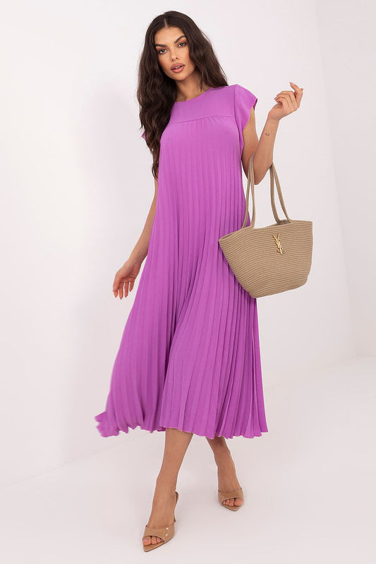 violet day dress front view