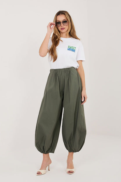 green women trousers front view