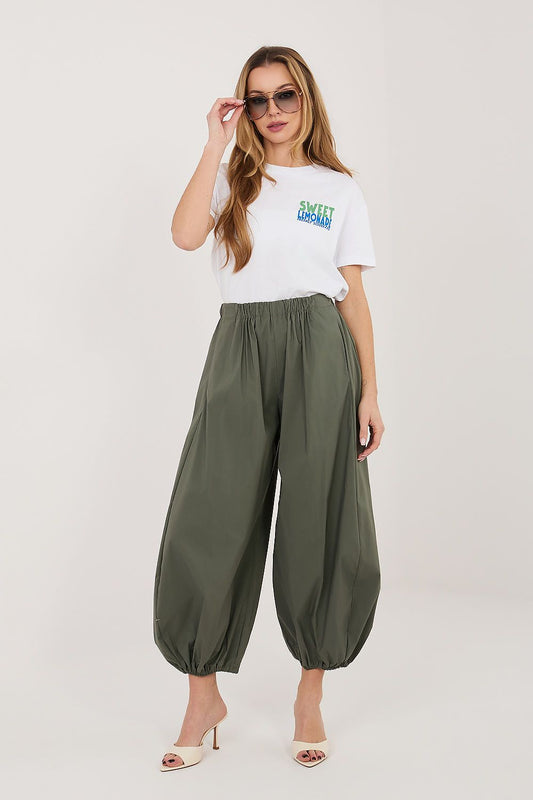 green women trousers front view