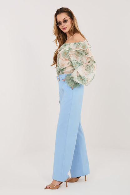 blue women trousers alternate angle