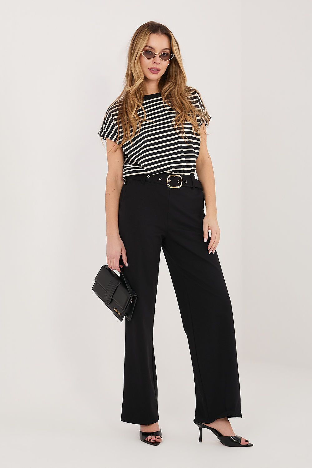 blue women trousers side view