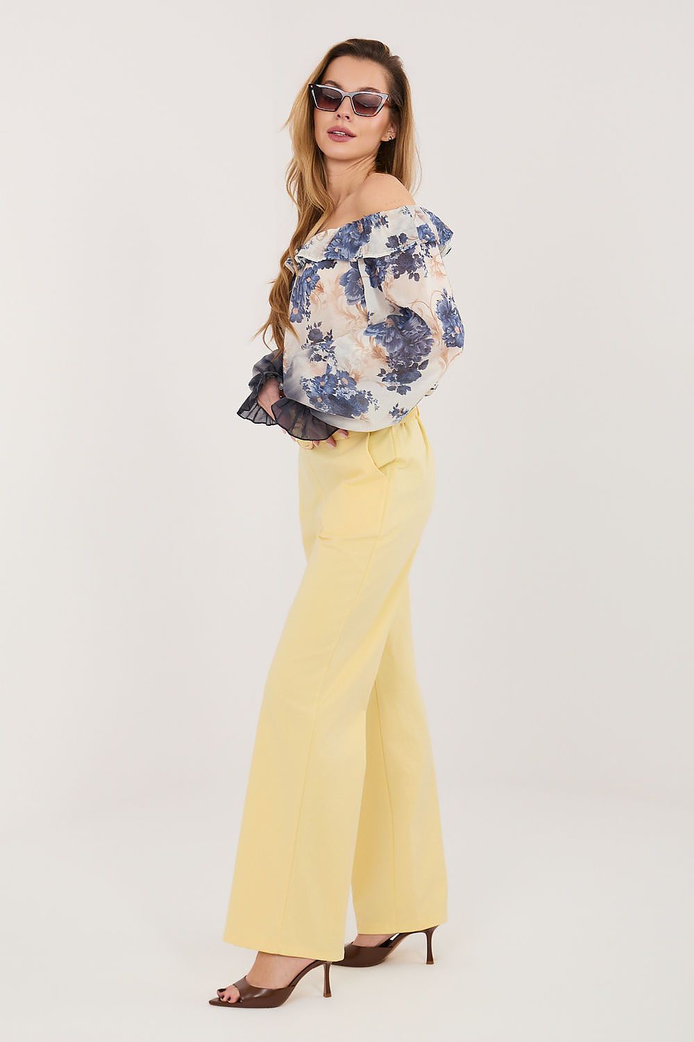 blue women trousers view 10