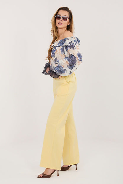 blue women trousers view 10