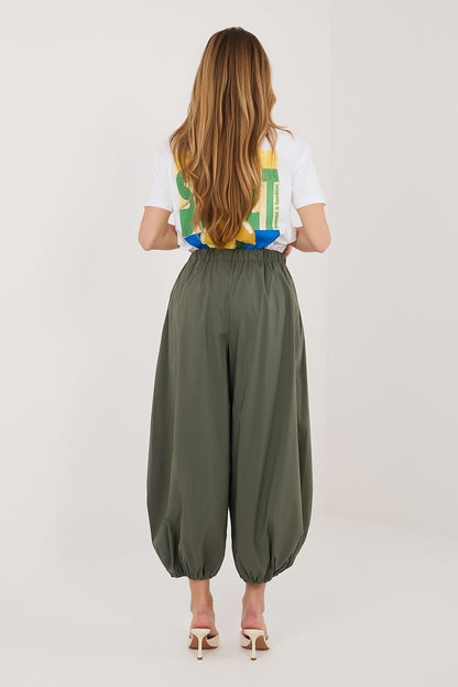 green women trousers back view