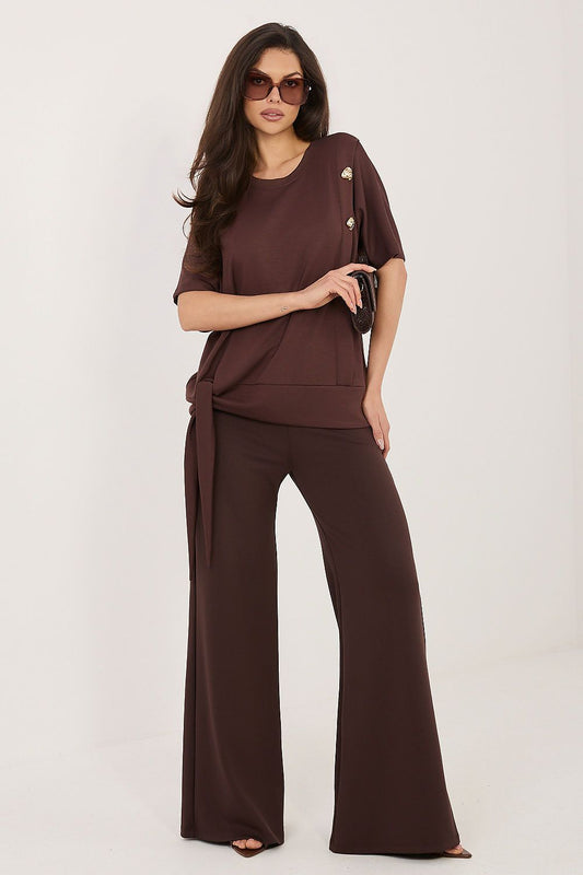 brown matching set front view