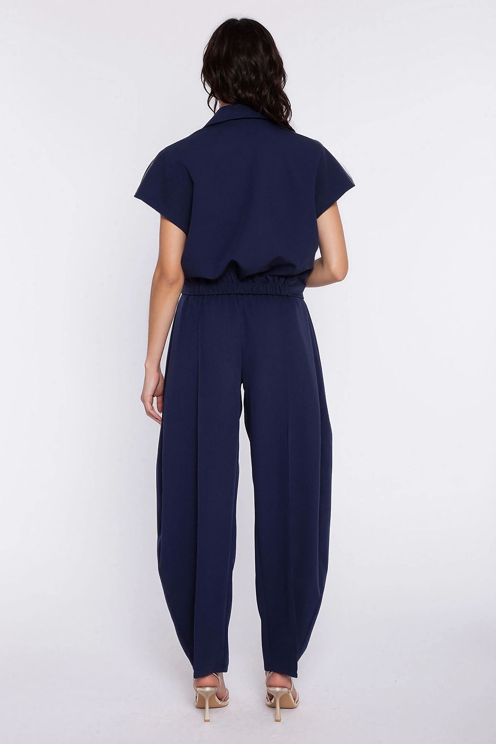 navy blue women trousers alternate angle