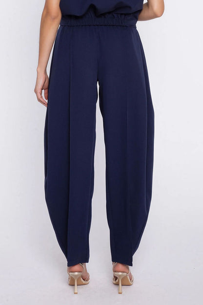 navy blue women trousers back view