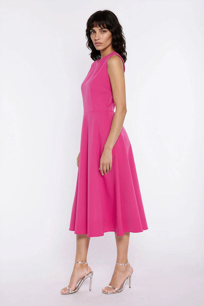 pink sleeveless mini day dress alternate angle