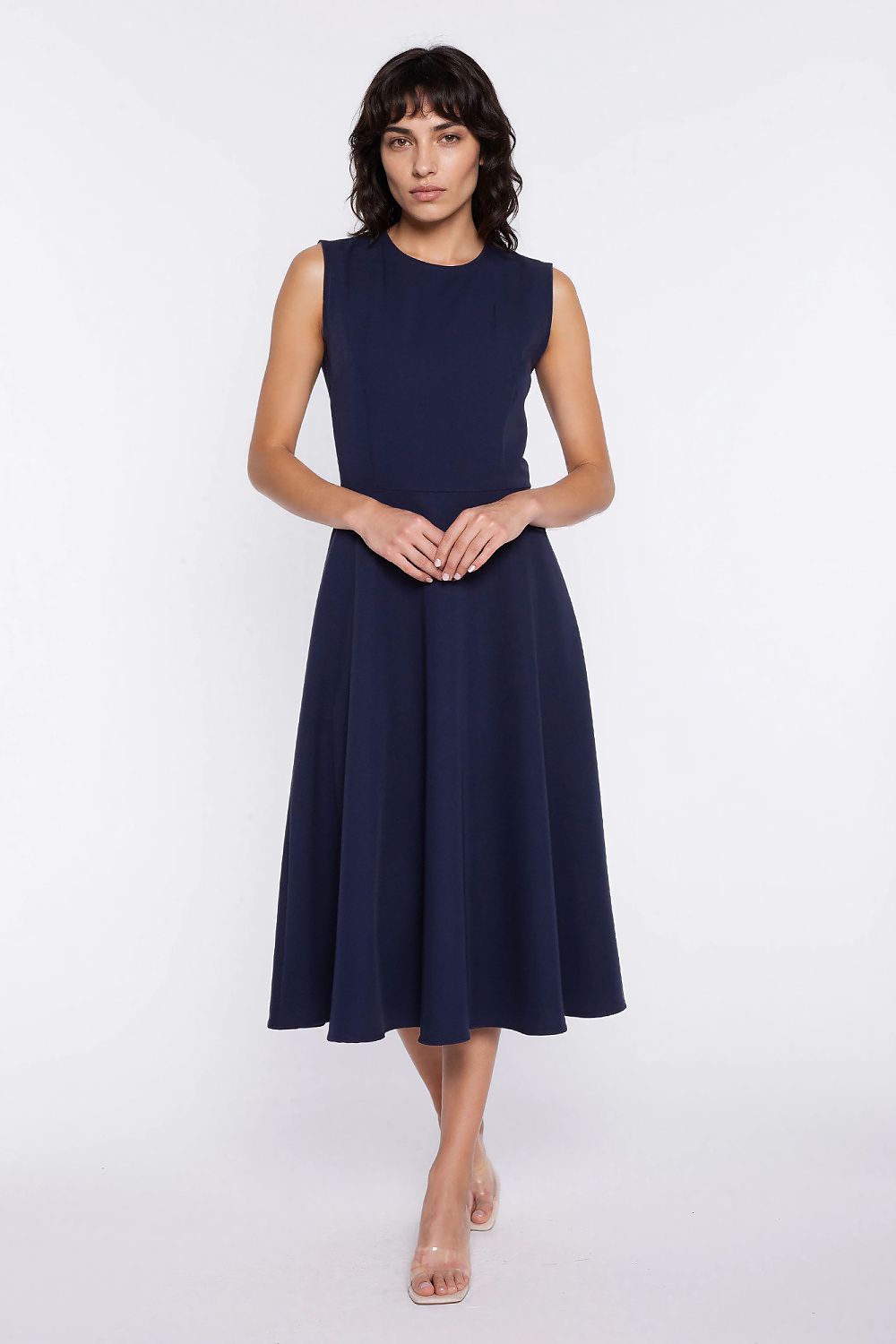 pink sleeveless mini day dress view 6