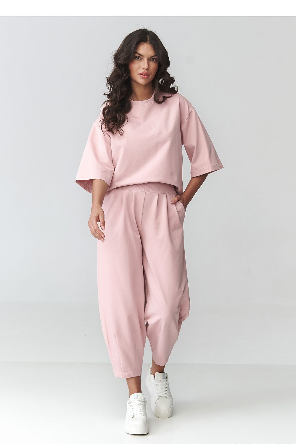 beige mini maxi matching set side view