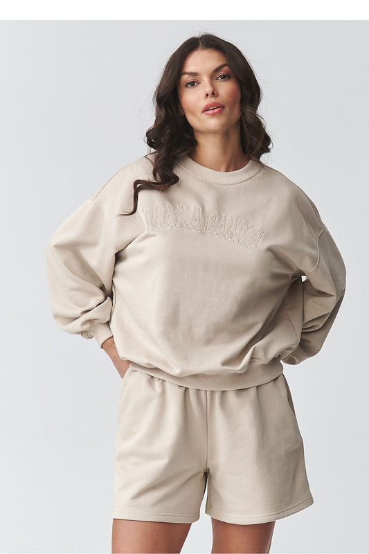 beige mini maxi matching set front view