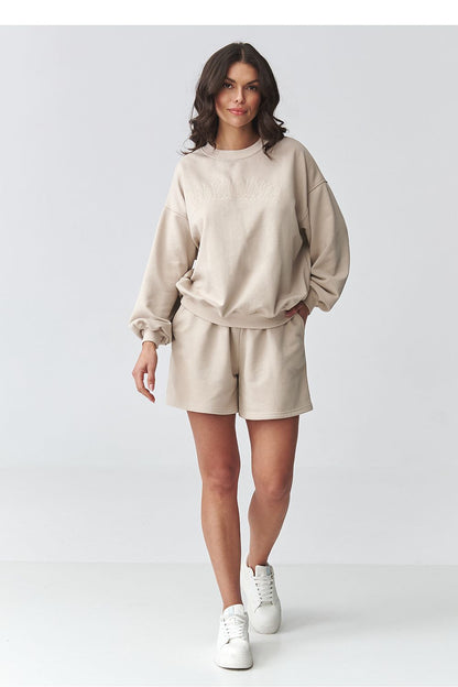 beige mini maxi matching set alternate angle
