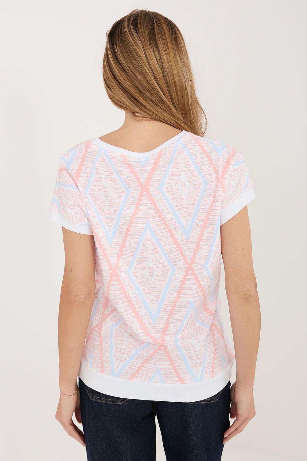 blue short sleeve mini blouse view 16