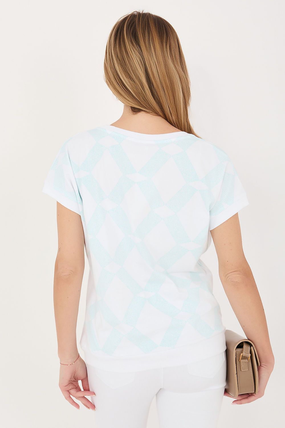 green short sleeve mini blouse view 12