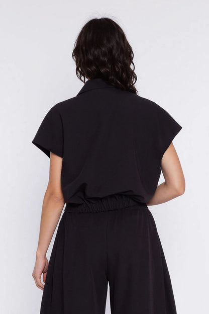navy blue short sleeve jacket view 7