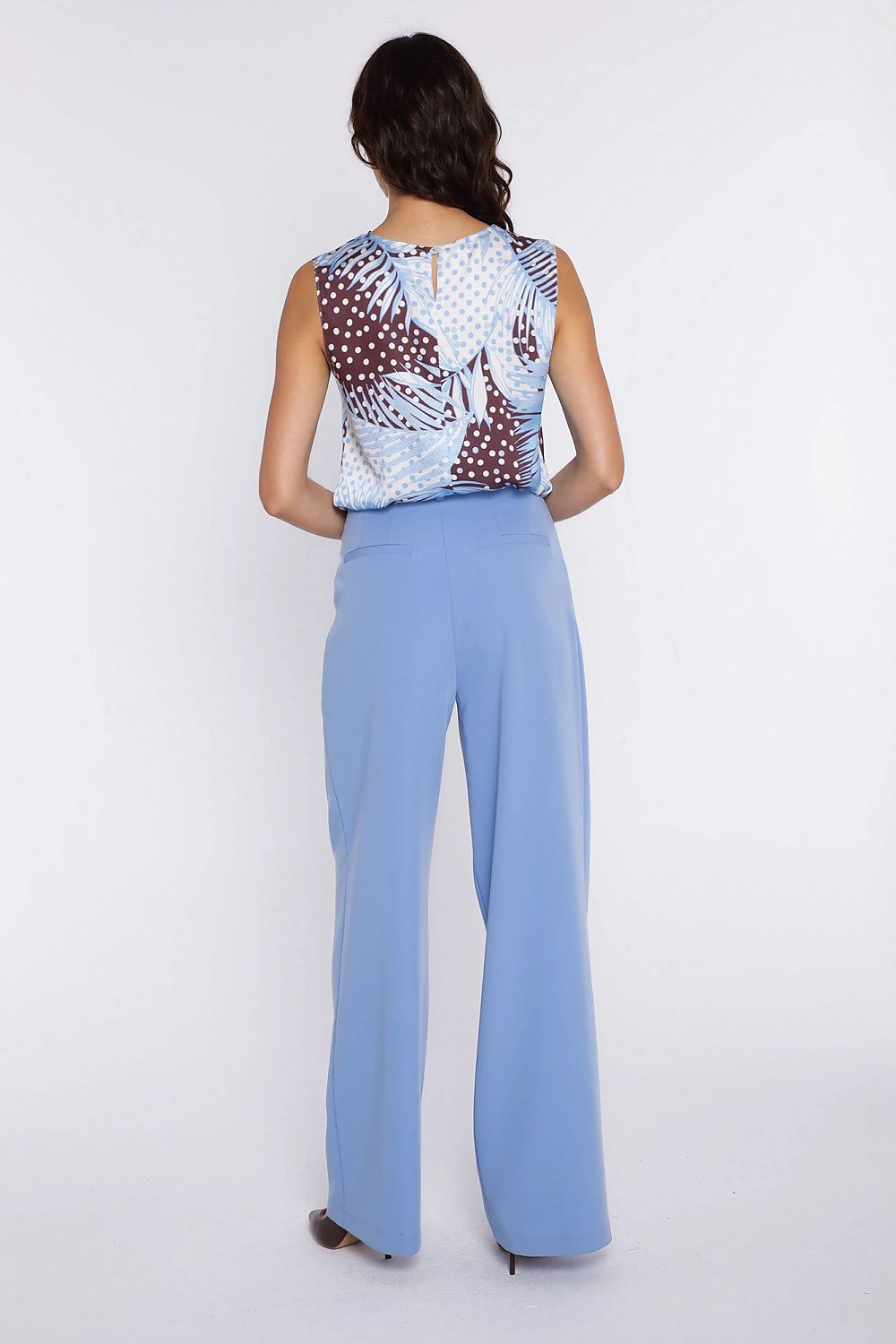 pink belted women trousers view 7
