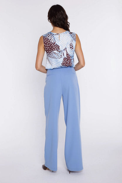pink belted women trousers view 7