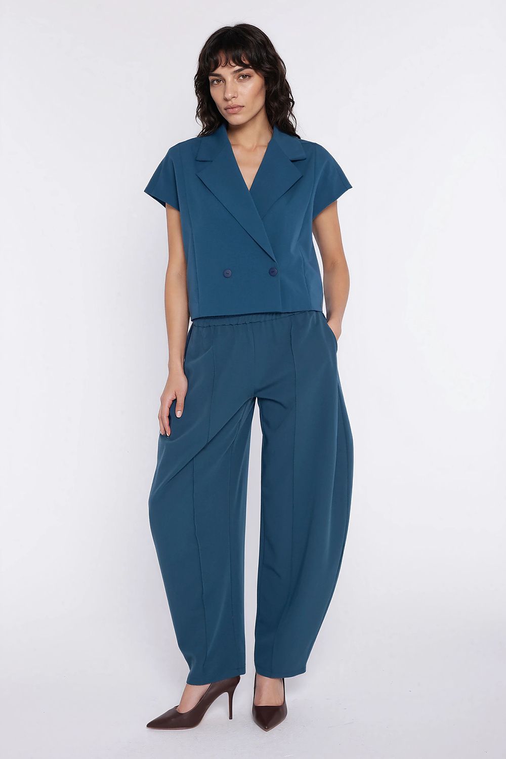 navy blue women trousers view 9