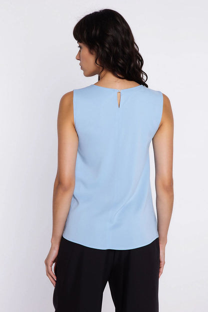 yellow sleeveless mini blouse view 8