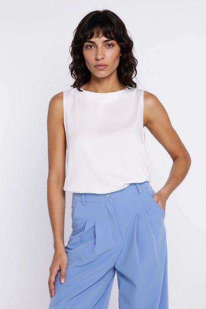 yellow sleeveless mini blouse view 8