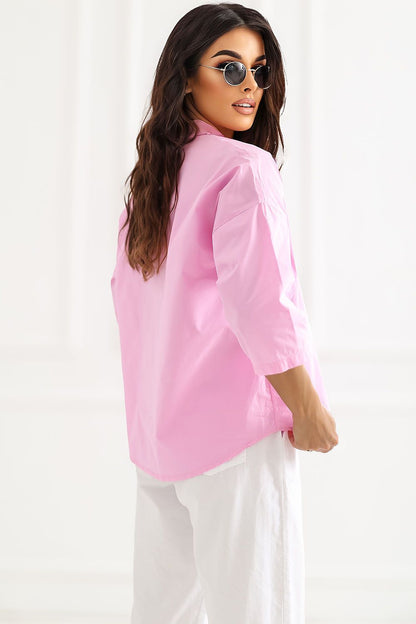 black v-neck mini shirt view 10