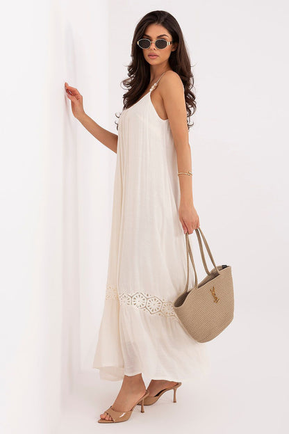 beige mini maxi day dress detail view
