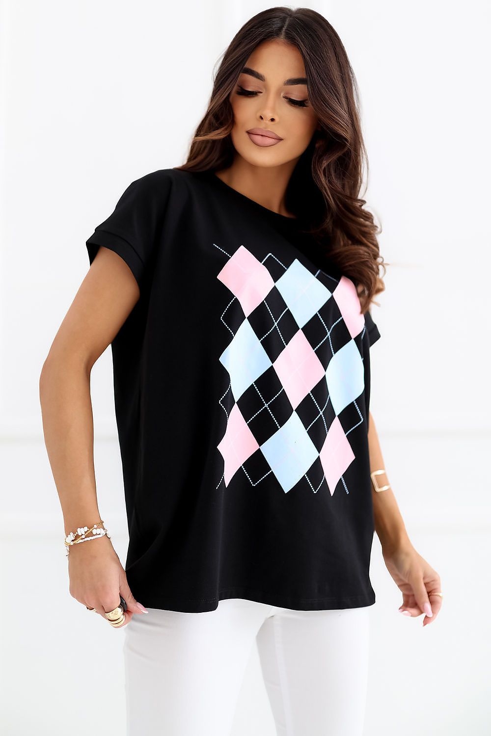 white short sleeve mini blouse view 6