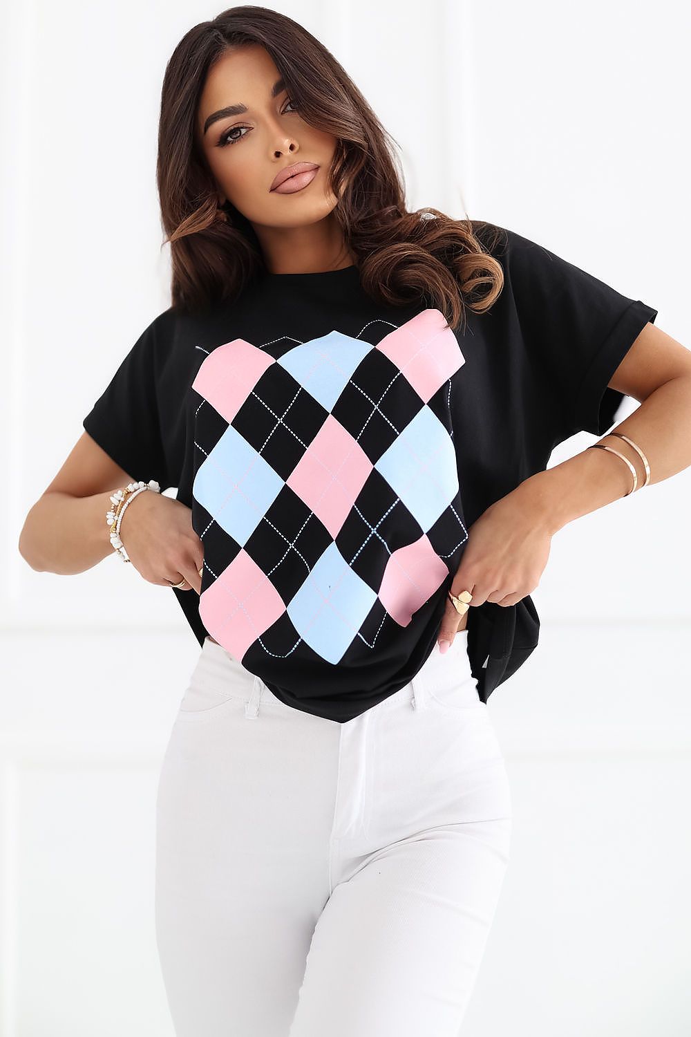 white short sleeve mini blouse view 8