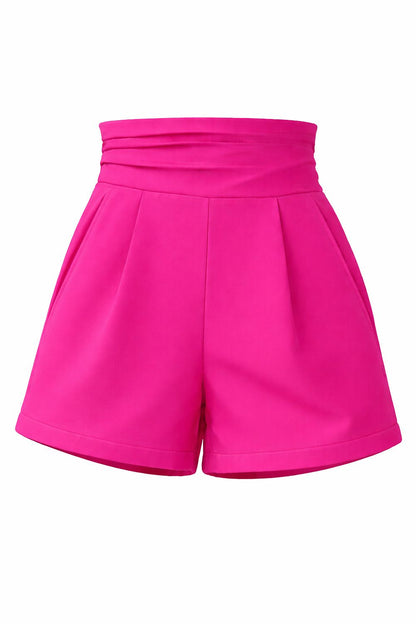 beige shorts side view