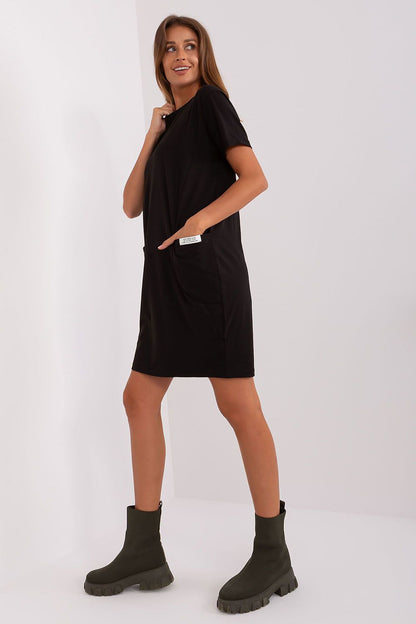 pink short sleeve mini day dress view 13
