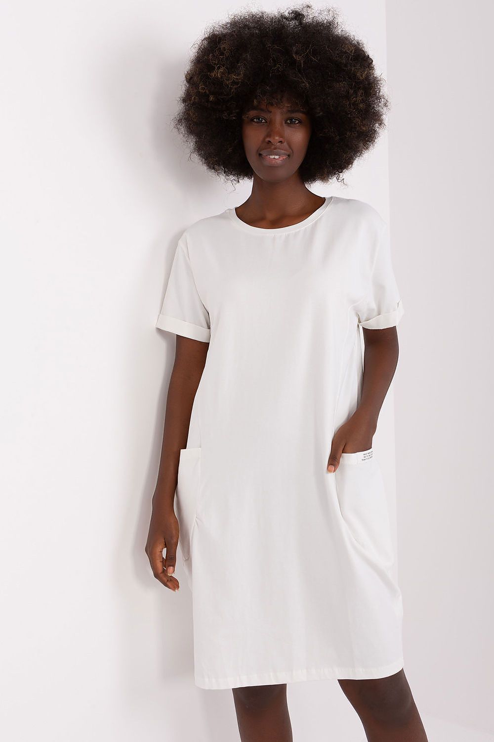 pink short sleeve mini day dress view 20