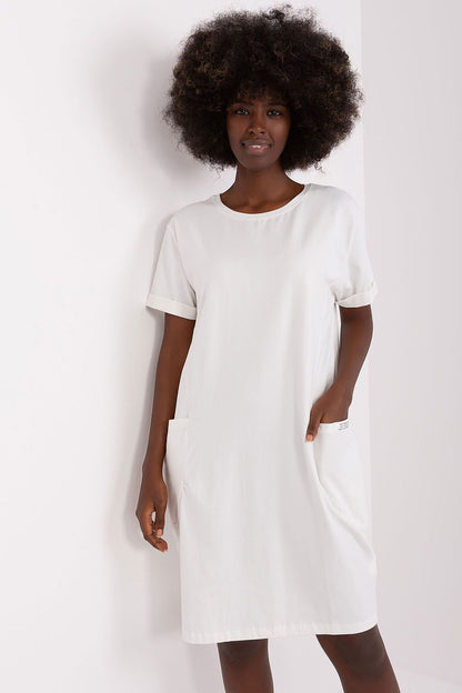 pink short sleeve mini day dress view 20