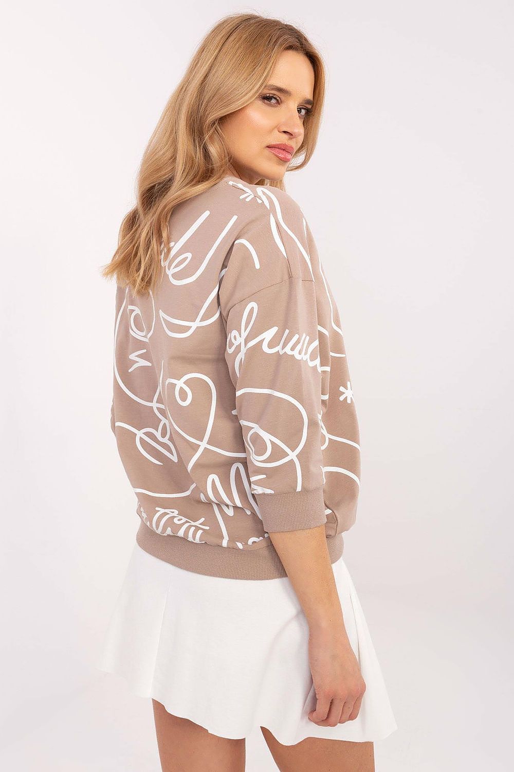 Women's Blue, Brown, and Black Blouse view 15