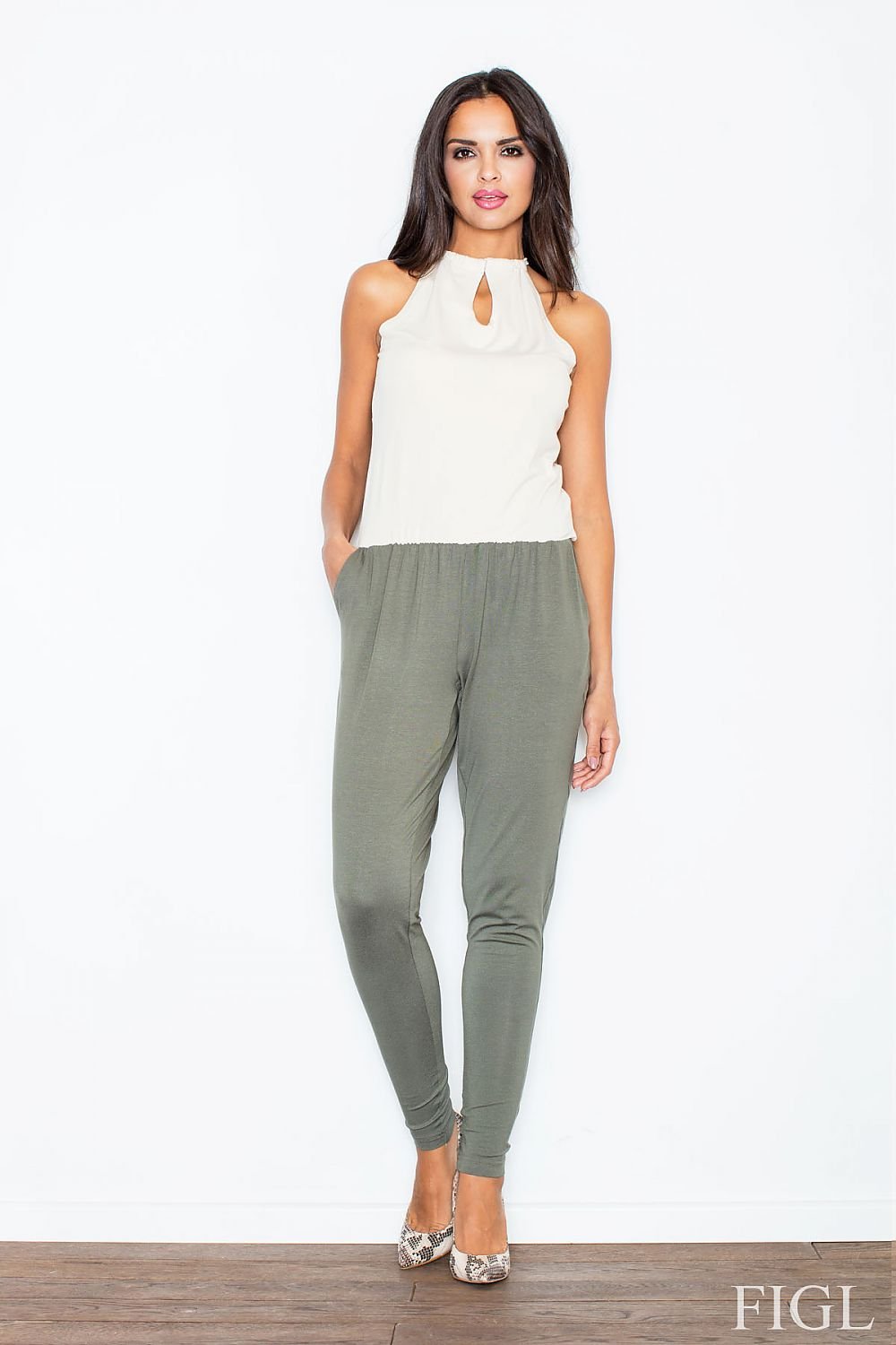 green suit front view