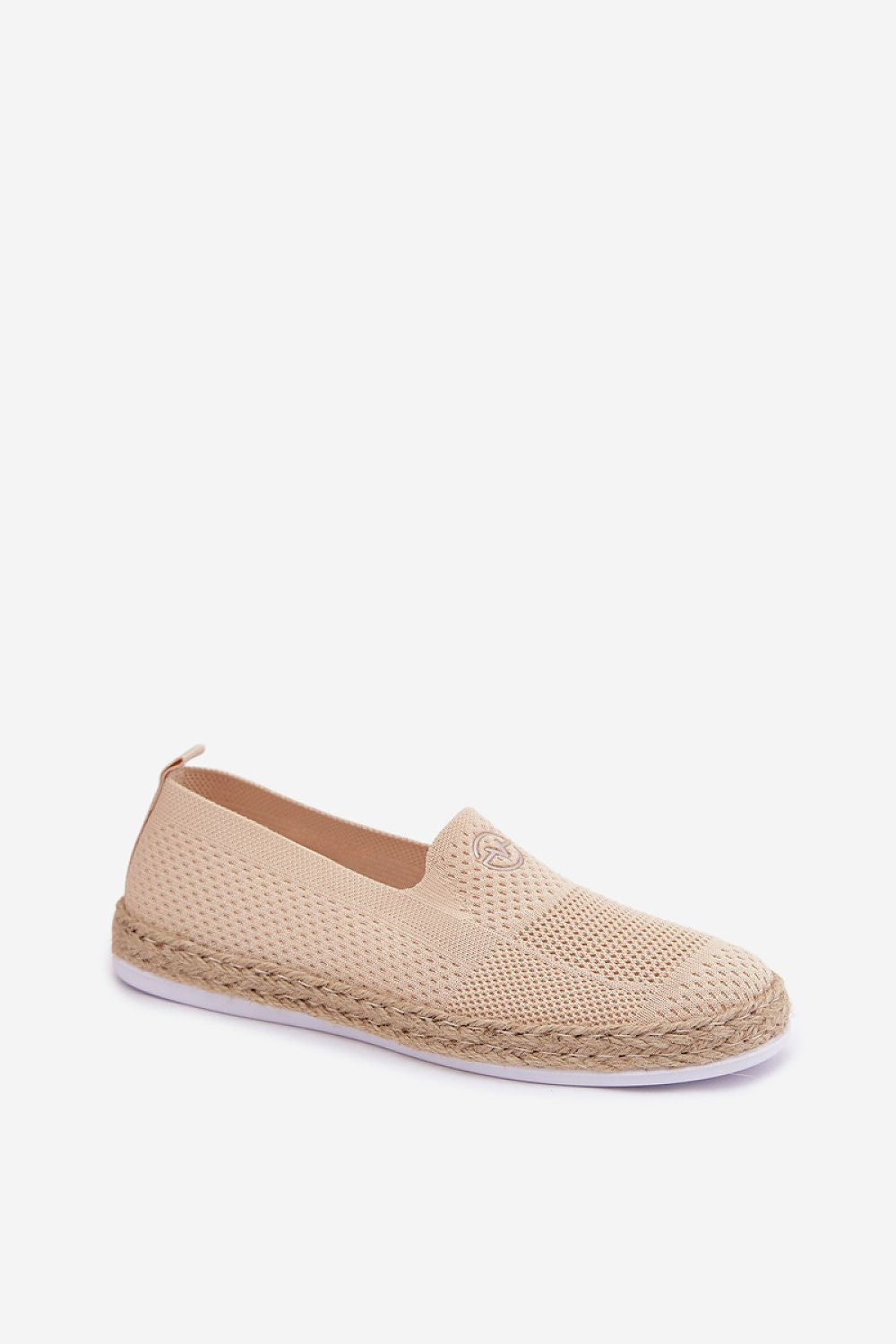 Women's Black and Beige Fabric Espadrilles view 5