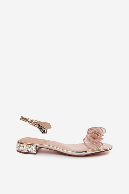 Women's Yellow, Black, and Grey 2.5 Cm Heel Sandals side view