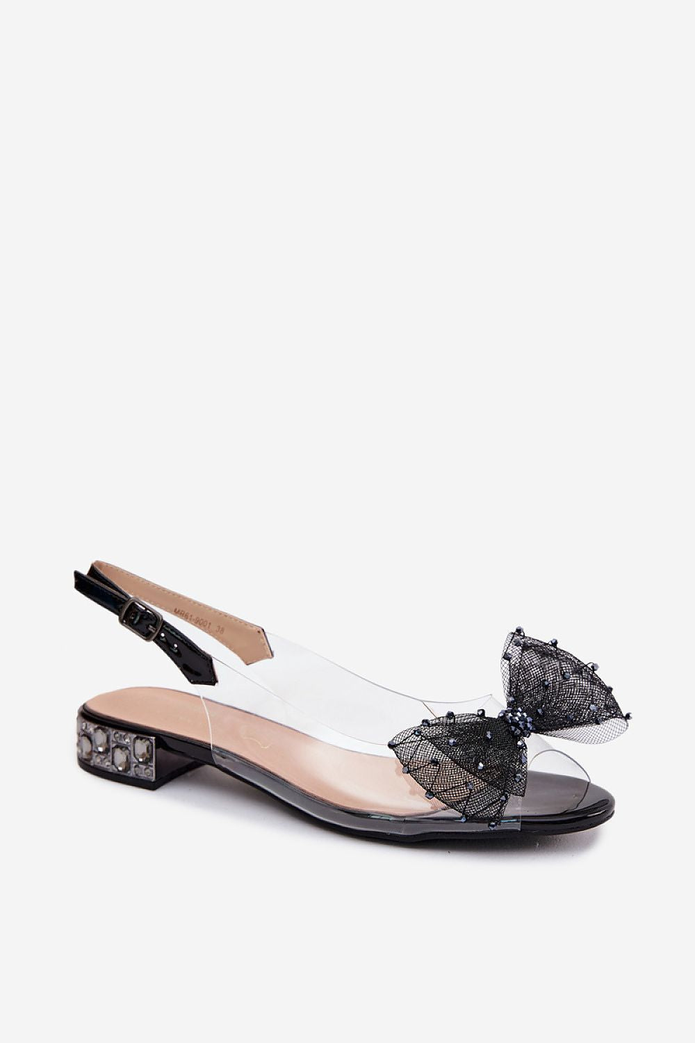 Women's Black, Yellow, and Pink 2.5 Cm Heel Sandals side view