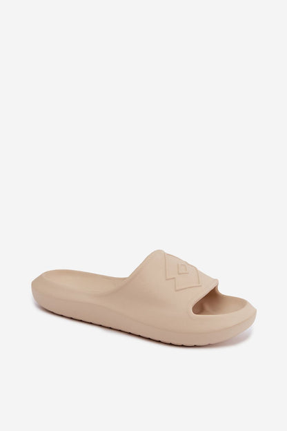 Women's Beige, Black, and Pink Platform Sandals side view