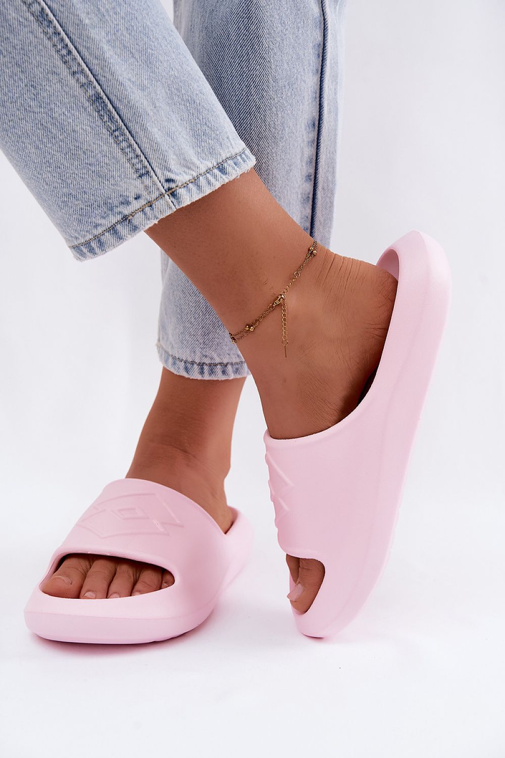 Women's Beige, Black, and Pink Platform Sandals view 9