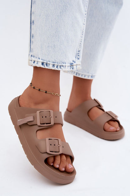 Women's Pink and Yellow Strap Detail Easy-fit Elastic Detail Platform Sandals view 14