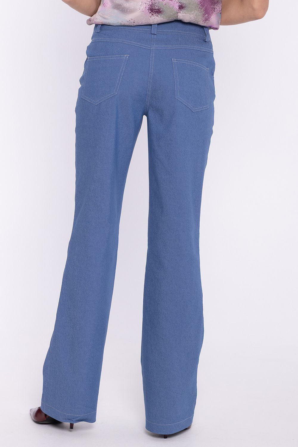 Women's white low-rise bootcut jeans classic denim trousers by Nife